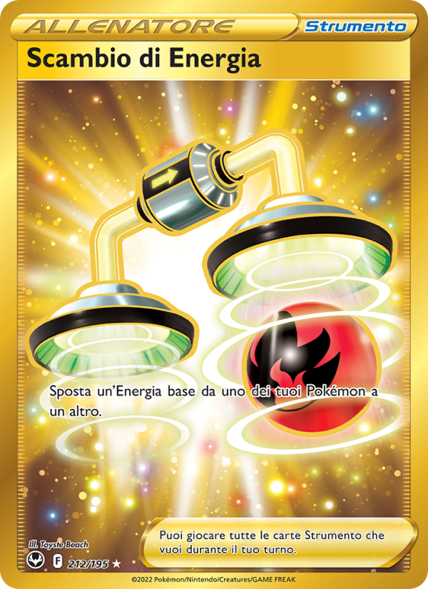 Scambio di Energia 212/245 — Silver Tempest (Italian Pokémon TCG card)