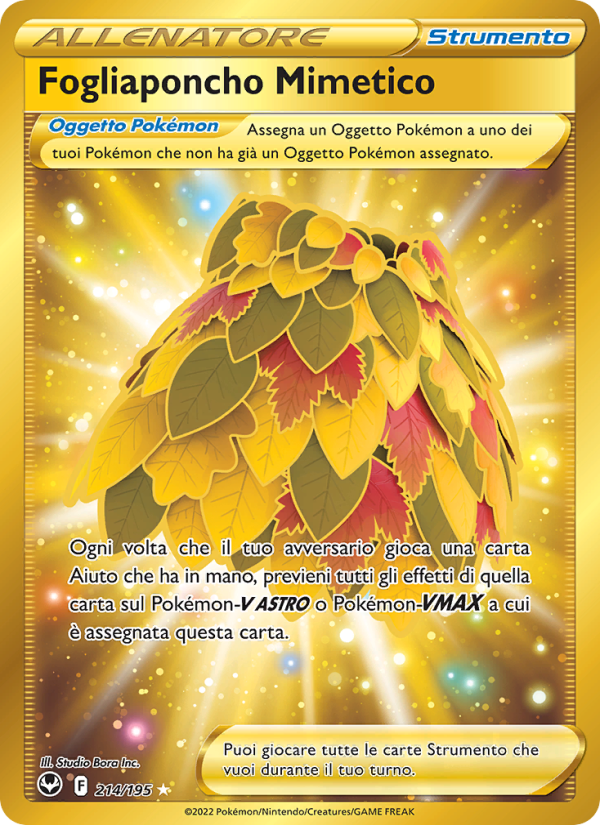 Fogliaponcho Mimetico 214/245 — Silver Tempest (Italian Pokémon TCG card)