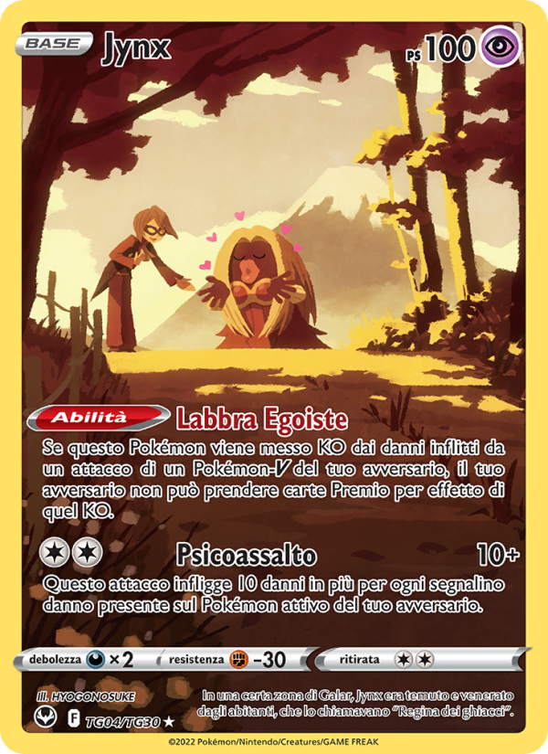 Jynx TG04 — Silver Tempest (Italian Pokémon TCG card)