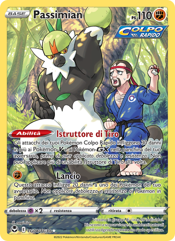 Passimian TG08 — Silver Tempest (Italian Pokémon TCG card)