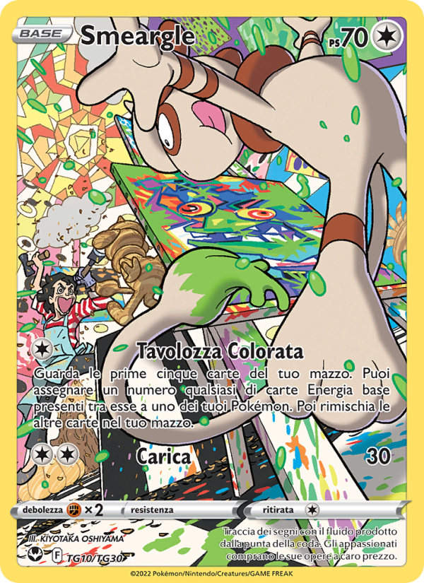 Smeargle TG10 — Silver Tempest (Italian Pokémon TCG card)