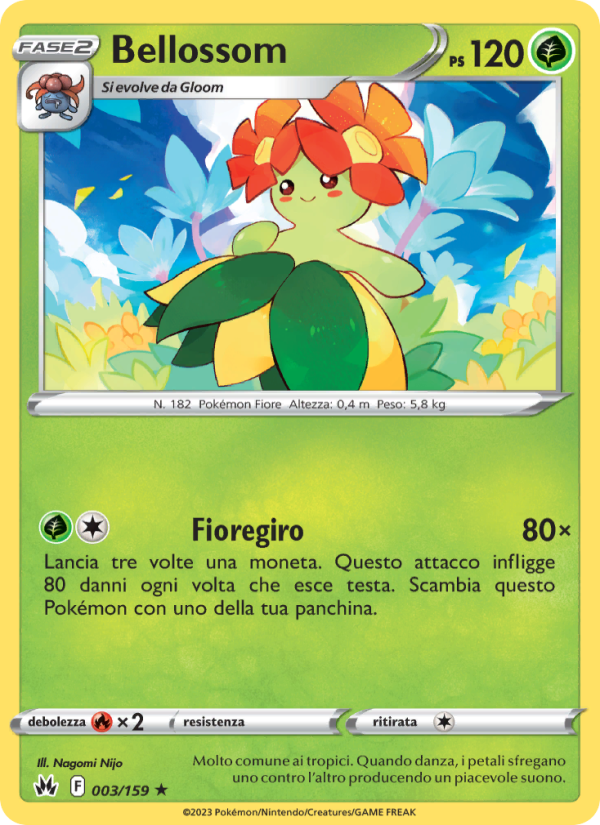 Bellossom 003/230 — Crown Zenith (Italian Pokémon TCG card)