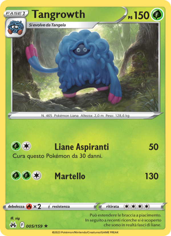 Tangrowth 005/230 — Crown Zenith (Italian Pokémon TCG card)