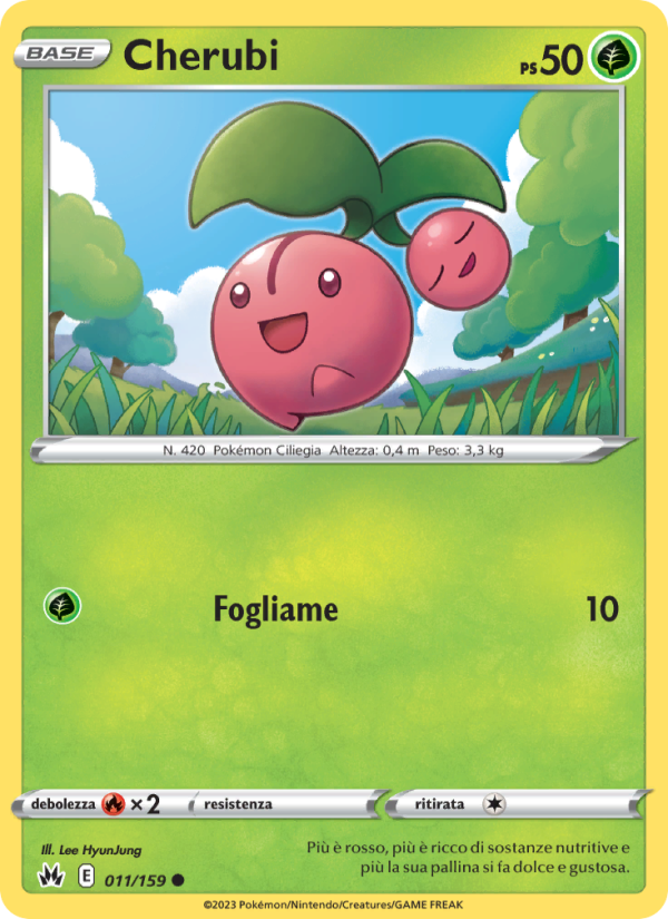 Cherubi 011/230 — Crown Zenith (Italian Pokémon TCG card)