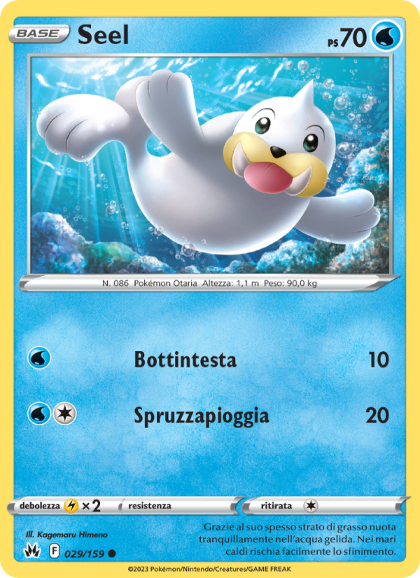 Seel 029/230 — Crown Zenith (Italian Pokémon TCG card)
