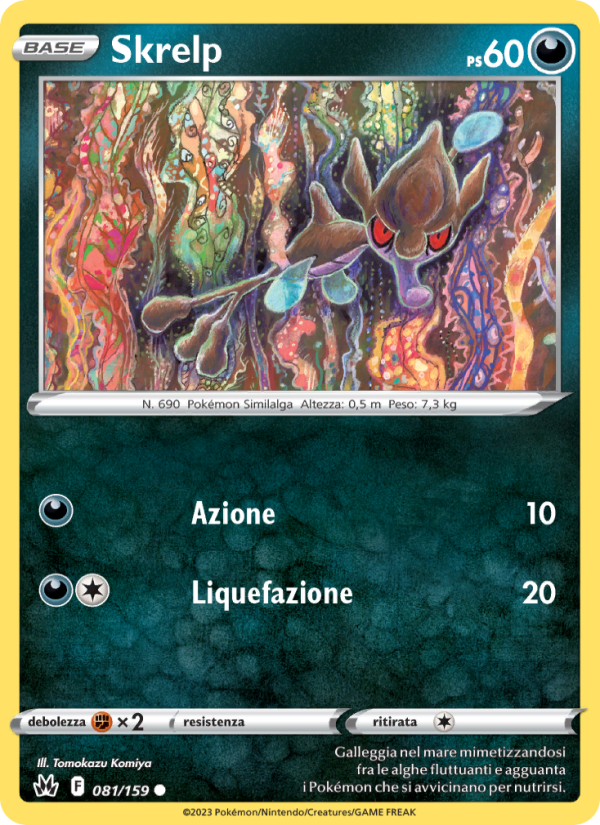 Skrelp 081/230 — Crown Zenith (Italian Pokémon TCG card)