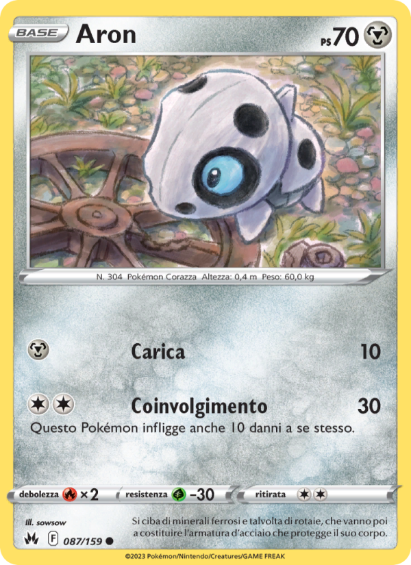 Aron 087/230 — Crown Zenith (Italian Pokémon TCG card)