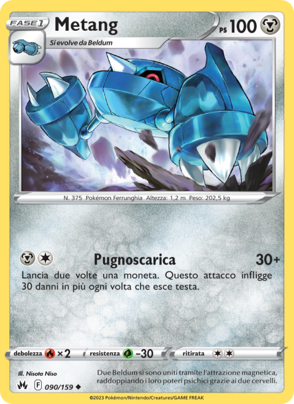 Metang 090/230 — Crown Zenith (Italian Pokémon TCG card)