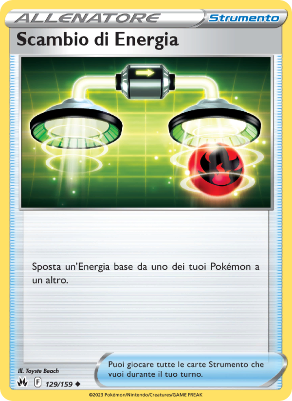Scambio di Energia 129/230 — Crown Zenith (Italian Pokémon TCG card)