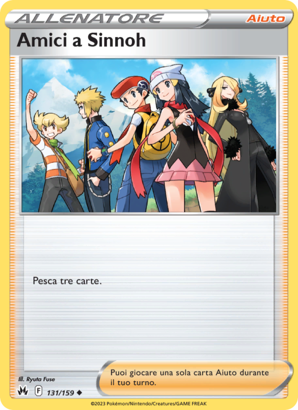 Amici a Sinnoh 131/230 — Crown Zenith (Italian Pokémon TCG card)