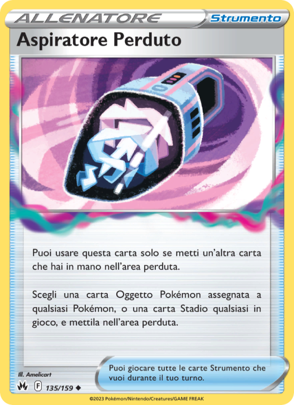 Aspiratore Perduto 135/230 — Crown Zenith (Italian Pokémon TCG card)