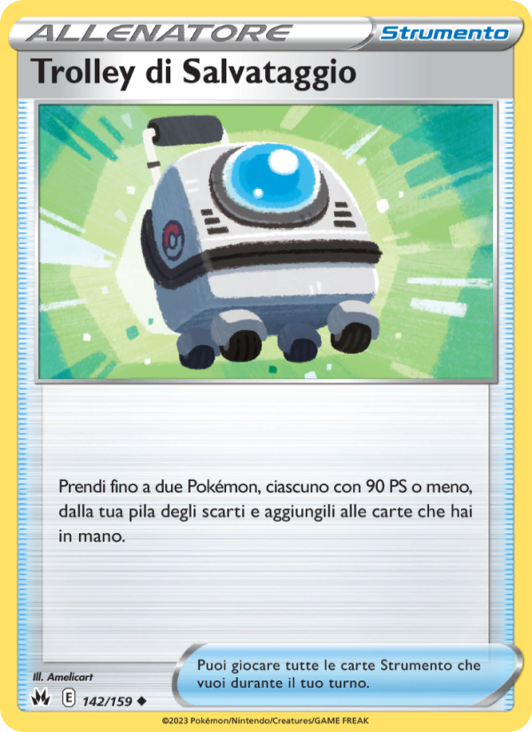 Trolley di Salvataggio 142/230 — Crown Zenith (Italian Pokémon TCG card)