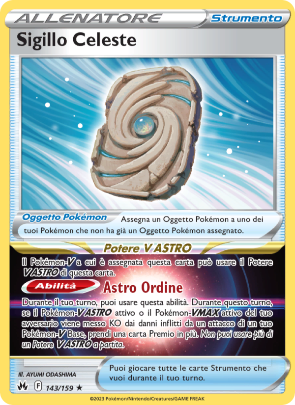 Sigillo Celeste 143/230 — Crown Zenith (Italian Pokémon TCG card)