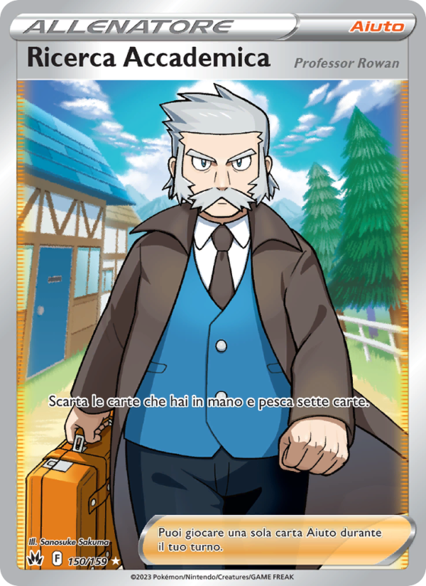 Ricerca Accademica 150/230 — Crown Zenith (Italian Pokémon TCG card)