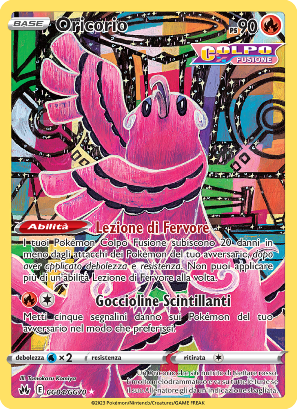 Oricorio GG04 — Crown Zenith (Italian Pokémon TCG card)