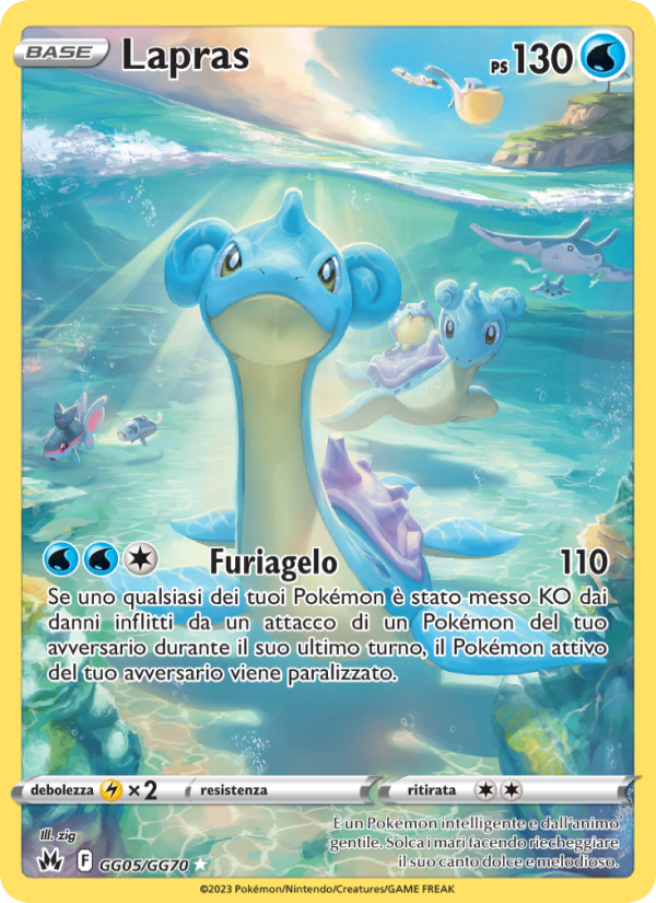 Lapras GG05 — Crown Zenith (Italian Pokémon TCG card)