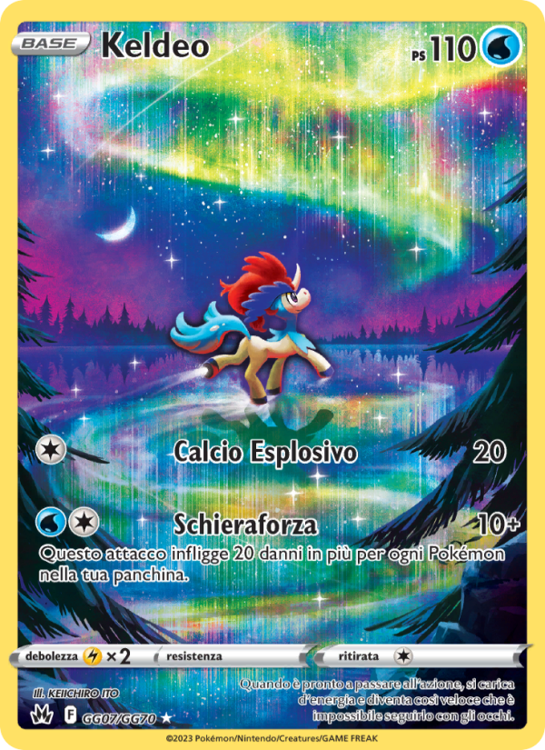 Keldeo GG07 — Crown Zenith (Italian Pokémon TCG card)