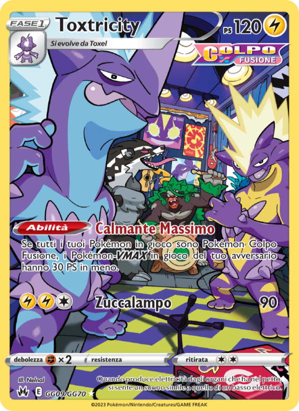 Toxtricity GG09 — Crown Zenith (Italian Pokémon TCG card)