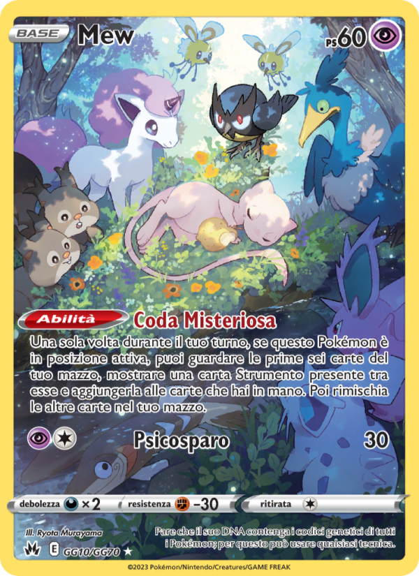 Mew GG10 — Crown Zenith (Italian Pokémon TCG card)