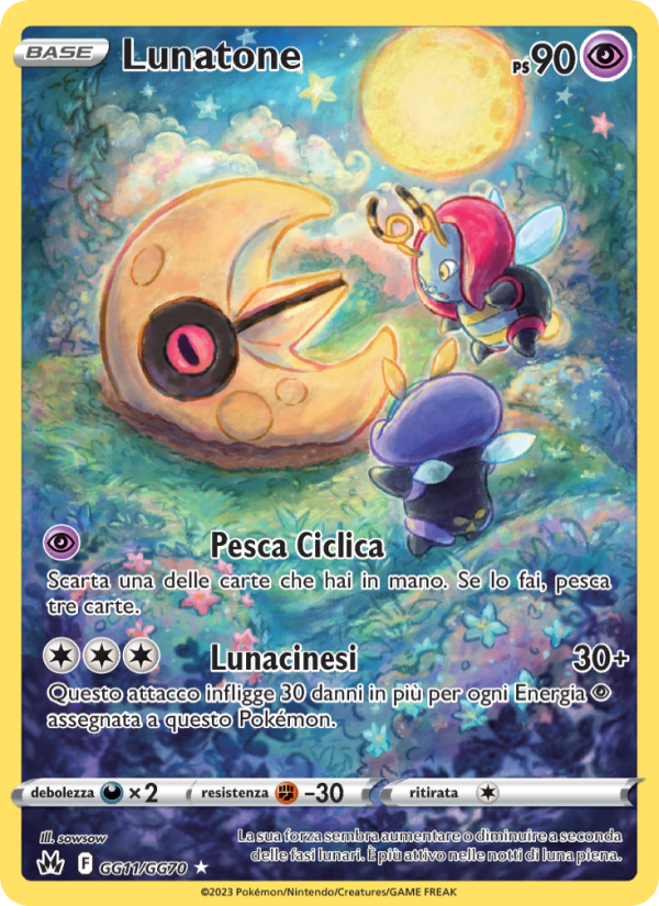 Lunatone GG11 — Crown Zenith (Italian Pokémon TCG card)