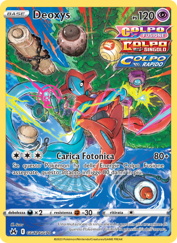 Deoxys GG12 — Crown Zenith (Italian Pokémon TCG card)