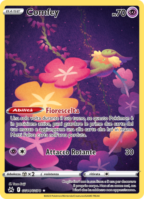 Comfey GG14 — Crown Zenith (Italian Pokémon TCG card)