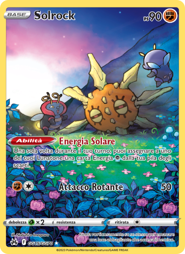 Solrock GG15 — Crown Zenith (Italian Pokémon TCG card)