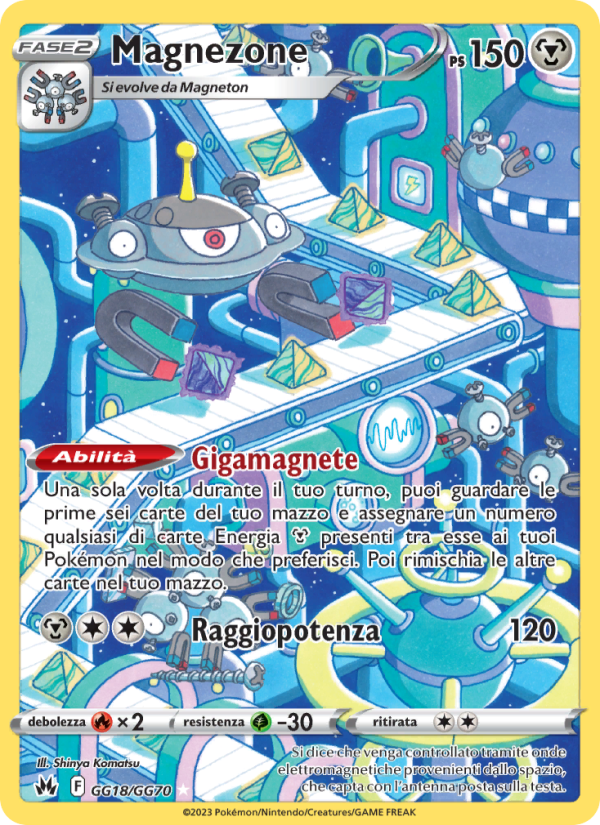 Magnezone GG18 — Crown Zenith (Italian Pokémon TCG card)