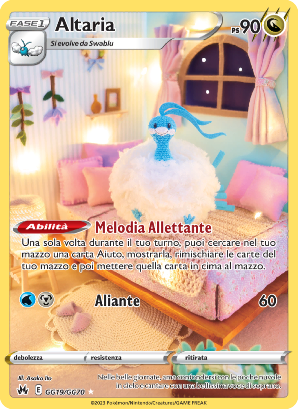 Altaria GG19 — Crown Zenith (Italian Pokémon TCG card)