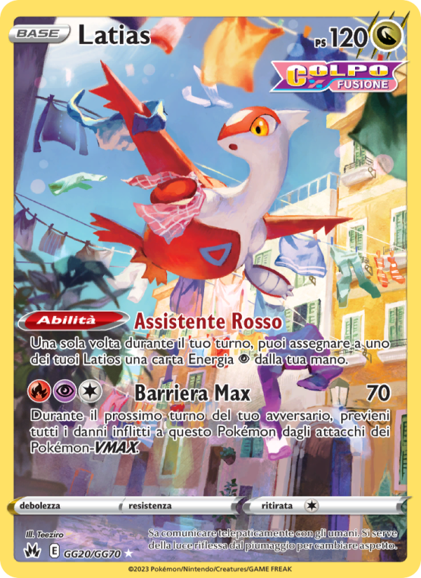 Latias GG20 — Crown Zenith (Italian Pokémon TCG card)