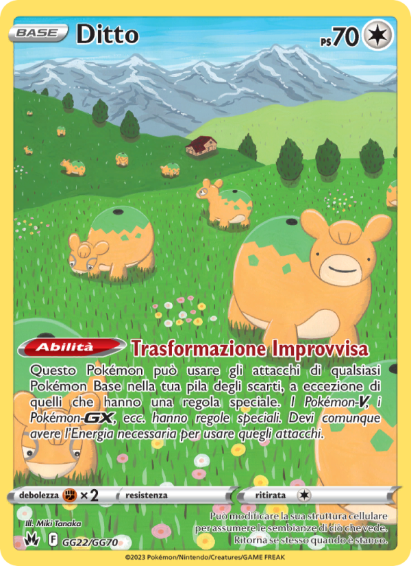 Ditto GG22 — Crown Zenith (Italian Pokémon TCG card)