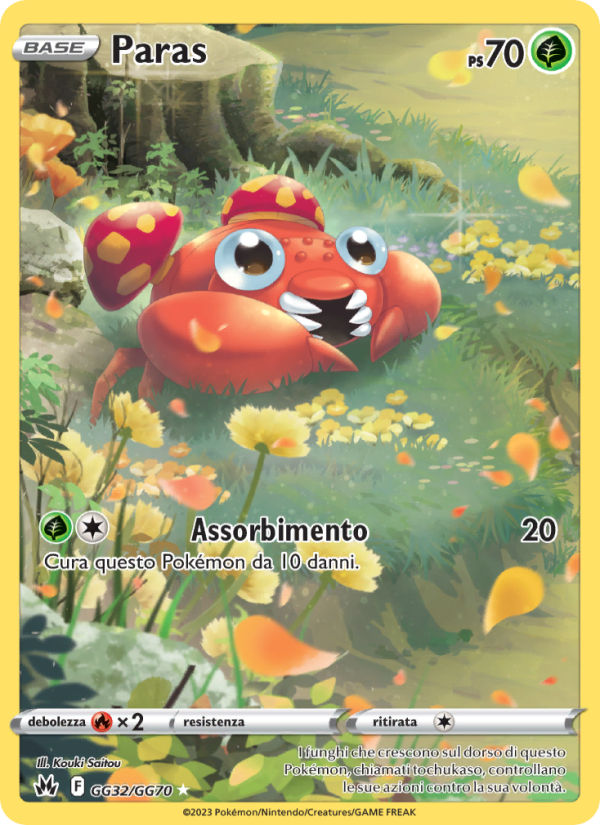 Paras GG32 — Crown Zenith (Italian Pokémon TCG card)