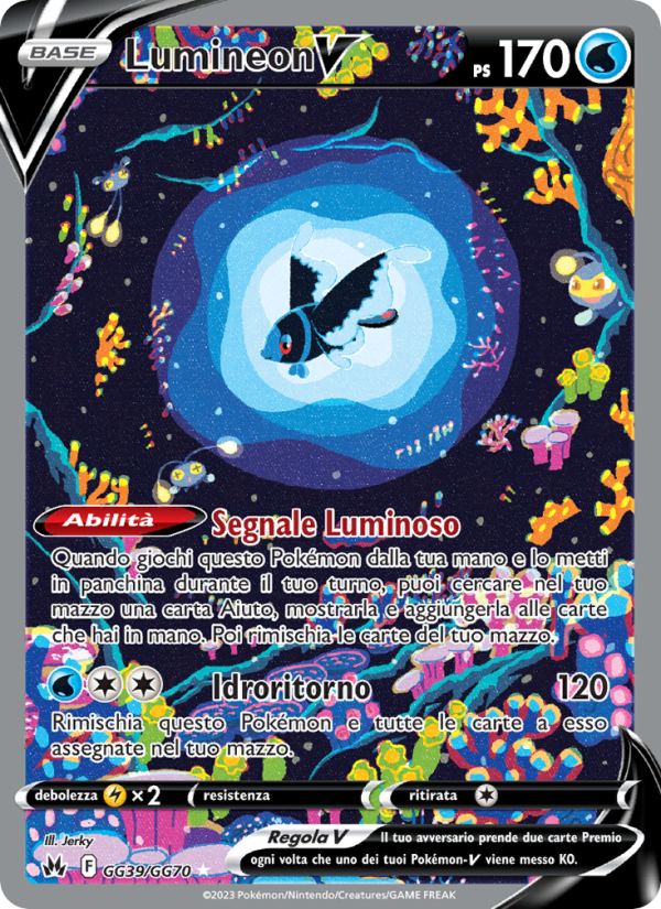 Lumineon V GG39 — Crown Zenith (Italian Pokémon TCG card)