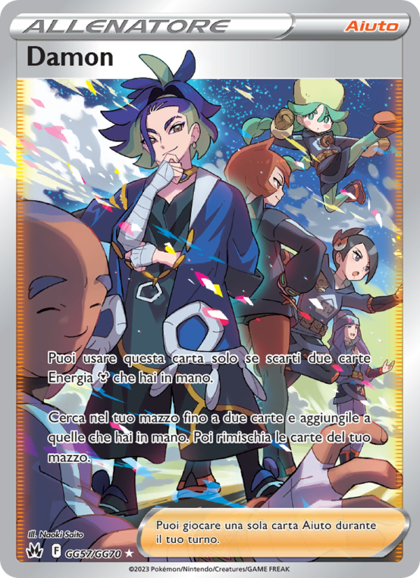 Damon GG57 — Crown Zenith (Italian Pokémon TCG card)