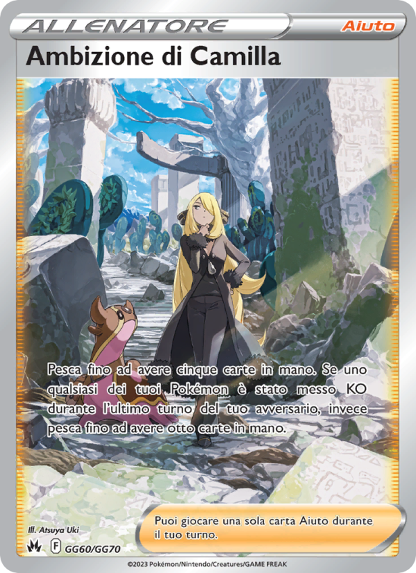 Ambizione di Camilla GG60 — Crown Zenith (Italian Pokémon TCG card)
