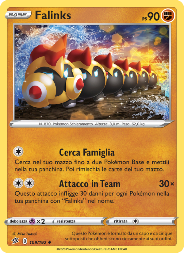 Falinks 109/209 — Rebel Clash (Italian Pokémon TCG card)