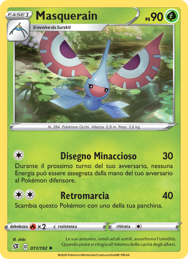Masquerain 011/209 — Rebel Clash (Italian Pokémon TCG card)