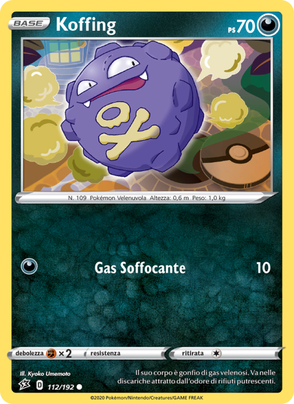 Koffing 112/209 — Rebel Clash (Italian Pokémon TCG card)