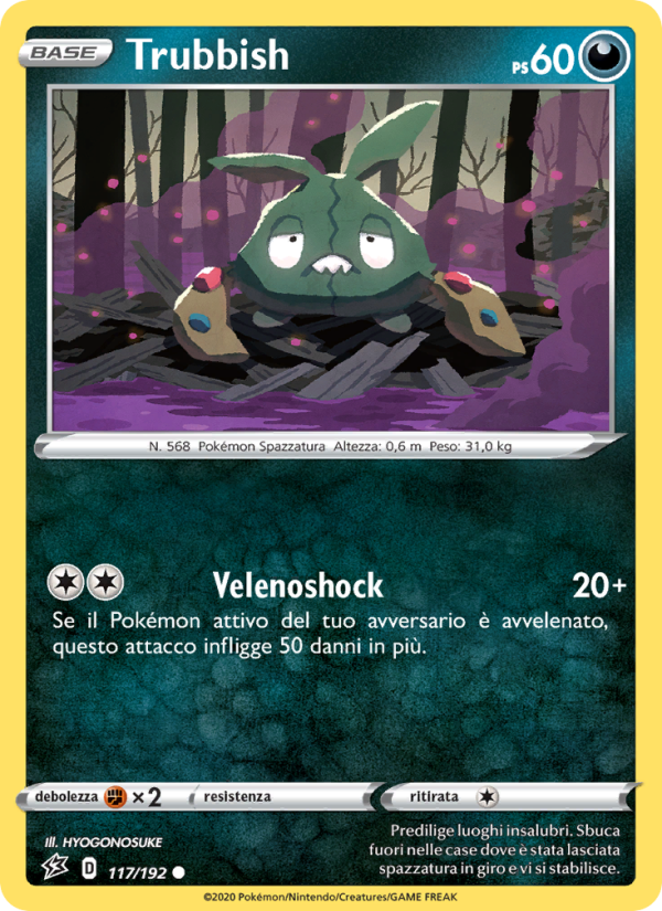 Trubbish 117/209 — Rebel Clash (Italian Pokémon TCG card)