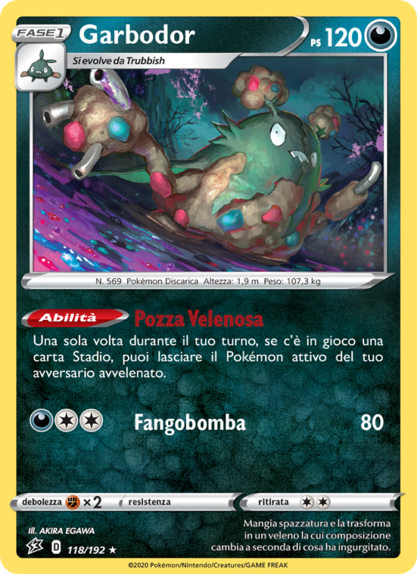 Garbodor 118/209 — Rebel Clash (Italian Pokémon TCG card)