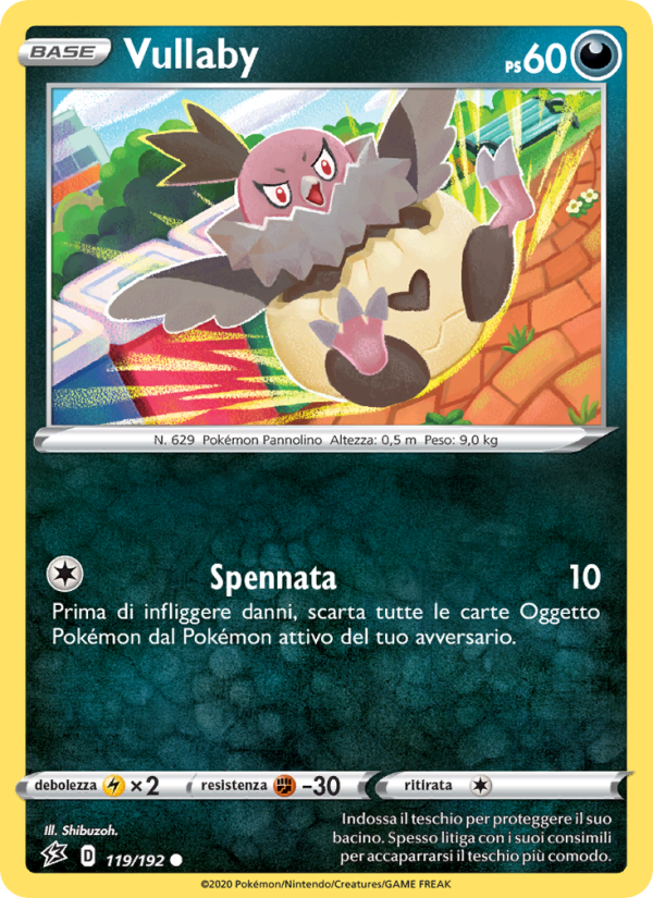 Vullaby 119/209 — Rebel Clash (Italian Pokémon TCG card)