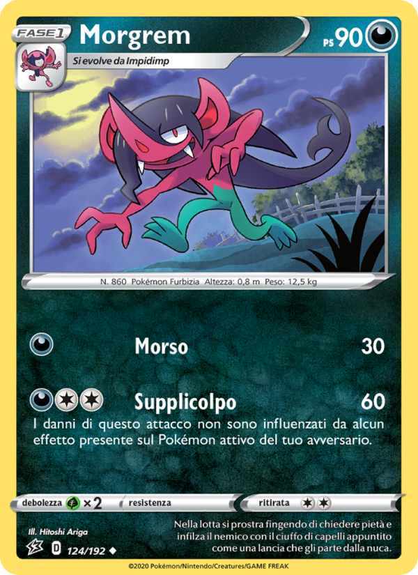 Morgrem 124/209 — Rebel Clash (Italian Pokémon TCG card)