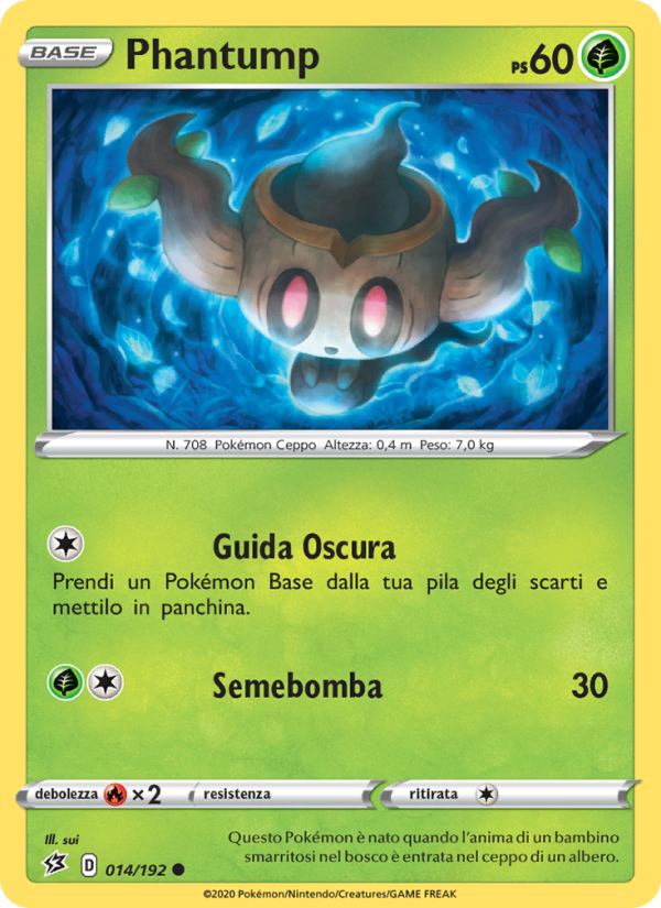 Phantump 014/209 — Rebel Clash (Italian Pokémon TCG card)