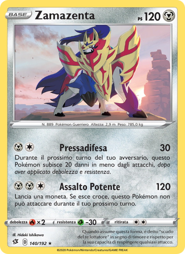 Zamazenta 140/209 — Rebel Clash (Italian Pokémon TCG card)