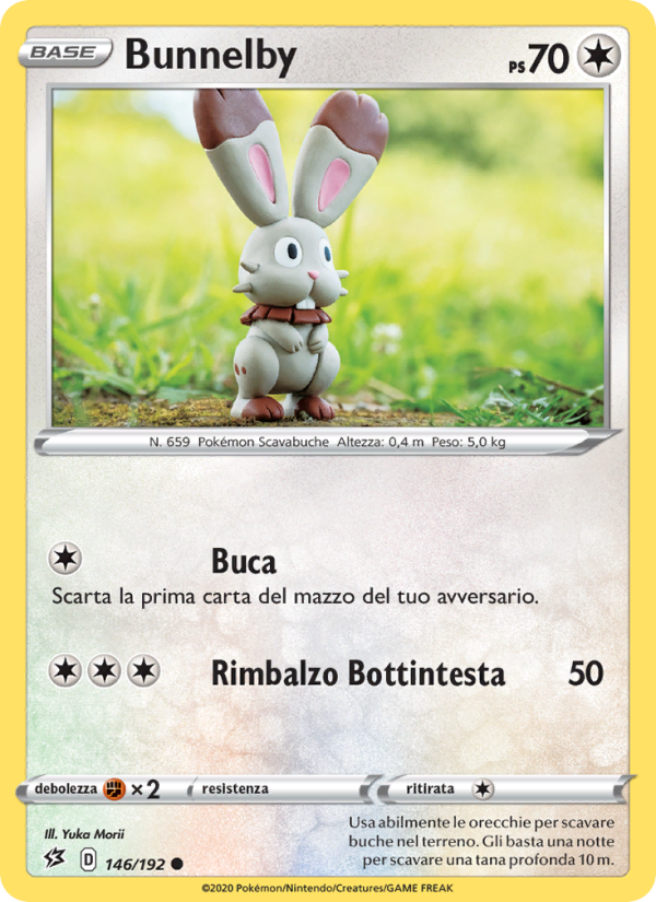 Bunnelby 146/209 — Rebel Clash (Italian Pokémon TCG card)
