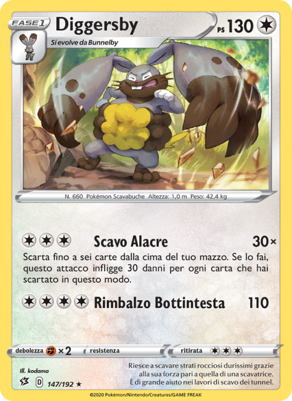 Diggersby 147/209 — Rebel Clash (Italian Pokémon TCG card)