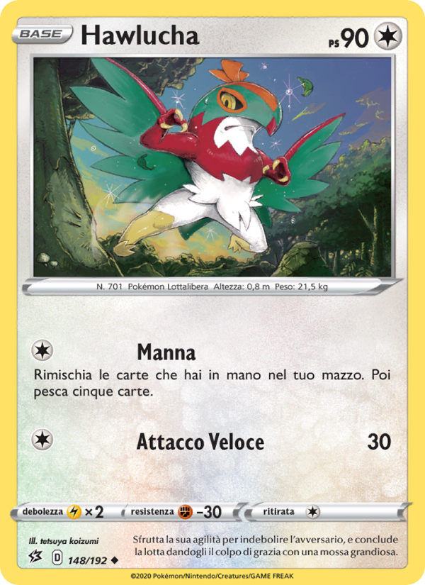 Hawlucha 148/209 — Rebel Clash (Italian Pokémon TCG card)