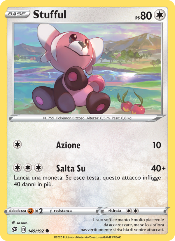 Stufful 149/209 — Rebel Clash (Italian Pokémon TCG card)