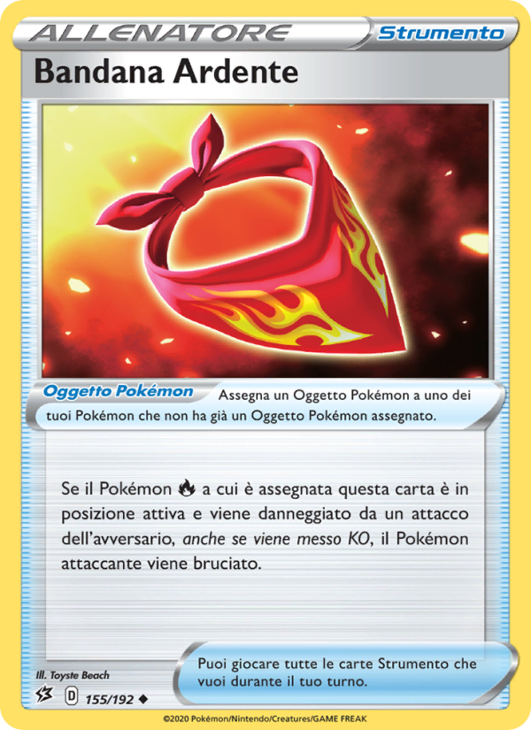 Bandana Ardente 155/209 — Rebel Clash (Italian Pokémon TCG card)