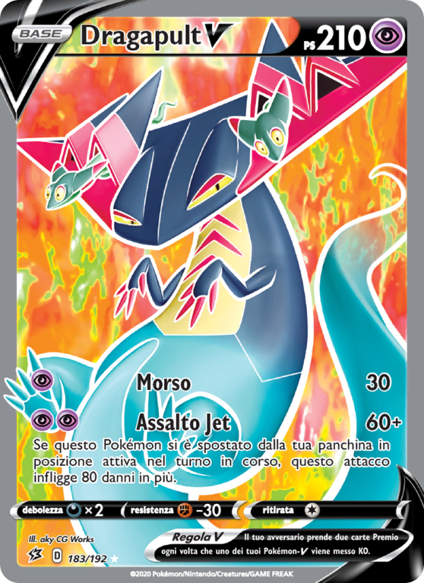 Dragapult V 183/209 — Rebel Clash (Italian Pokémon TCG card)